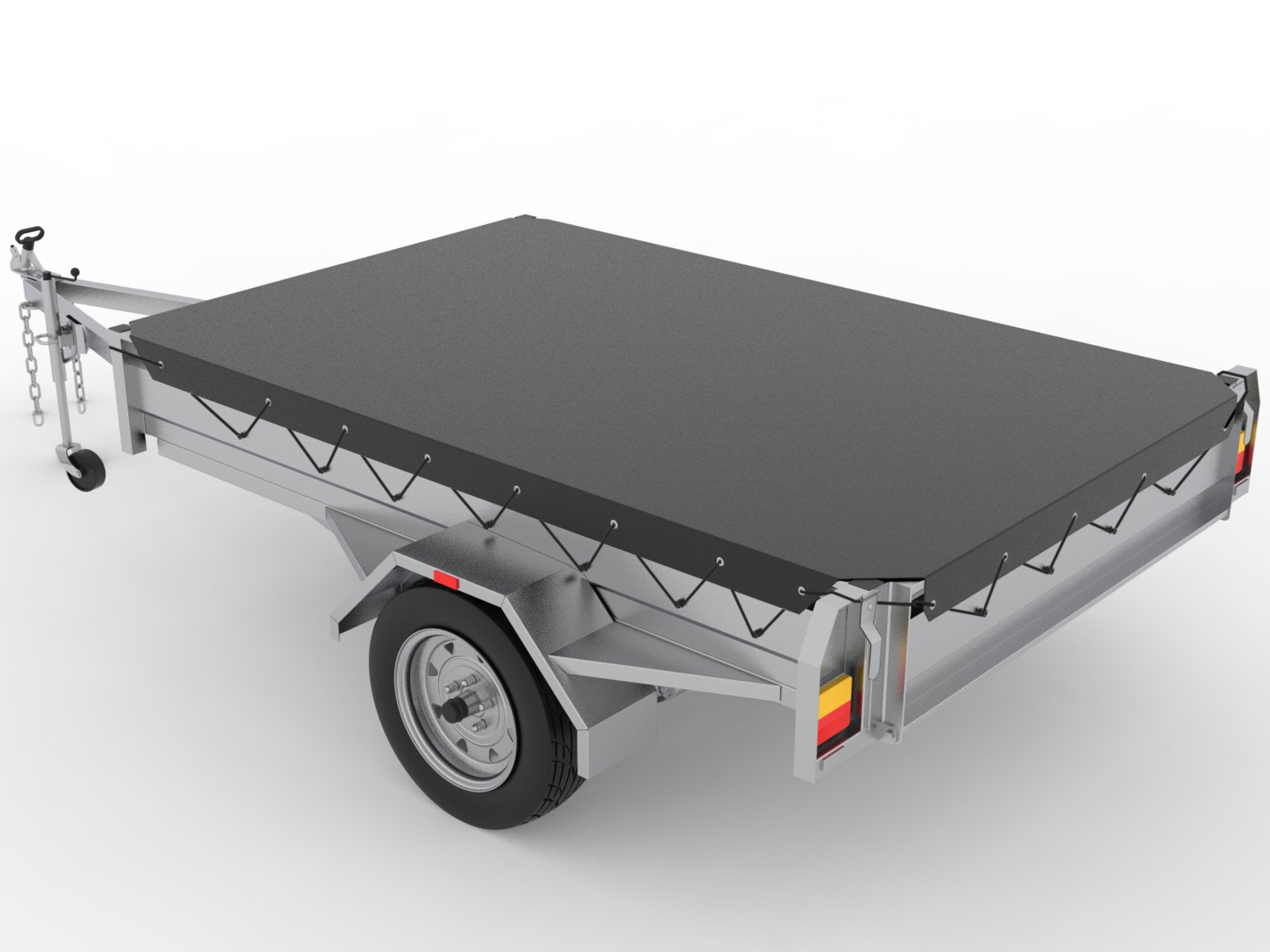 8 x 5 Box Trailer Tonneau Cover (External Cover Size Length 2710mm x W