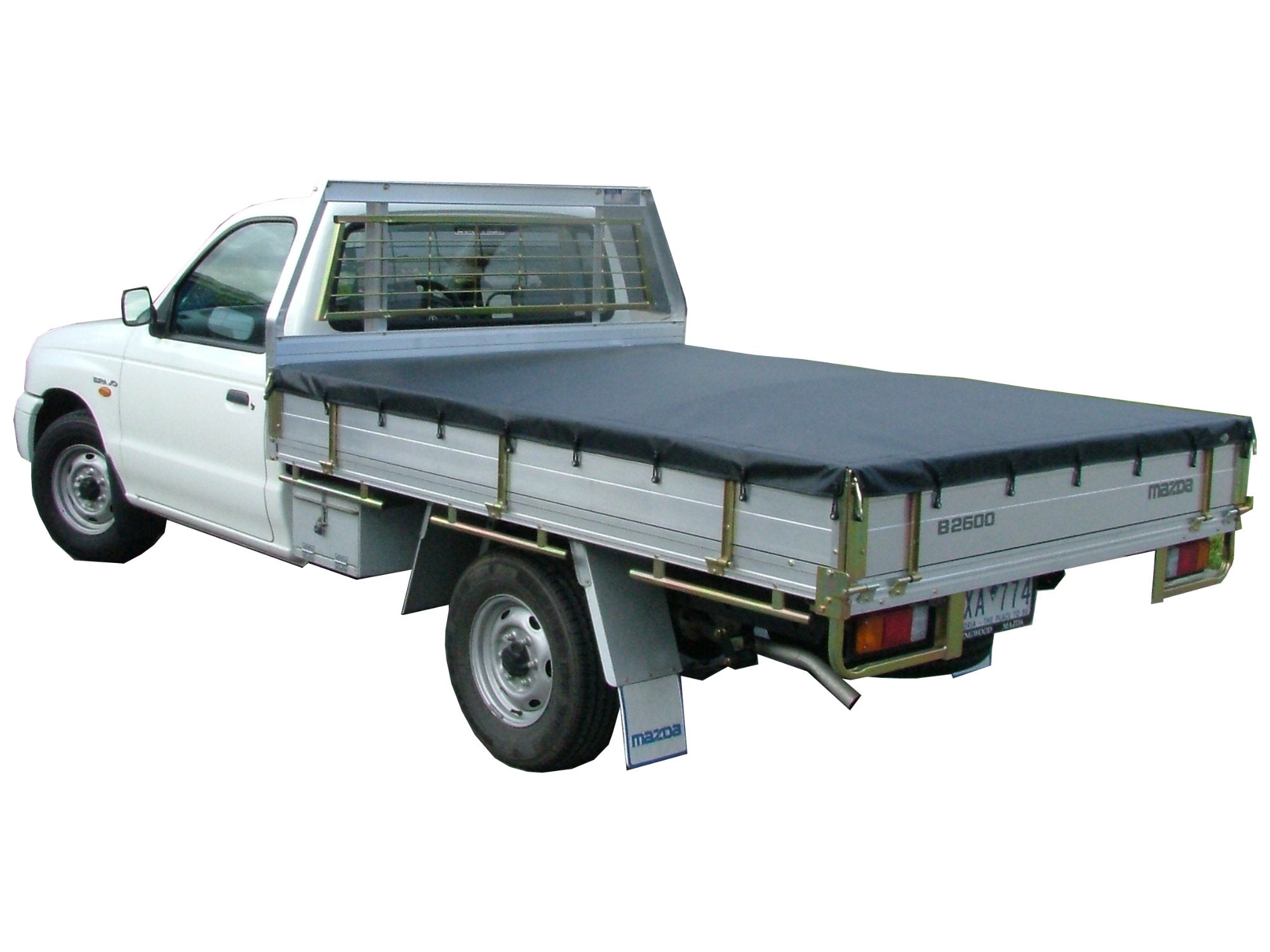 Bunji Tray Tonneau Cover to suit 2400X1900 Fleet Trades Steel Ute